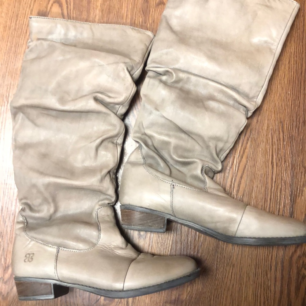 Tan boots